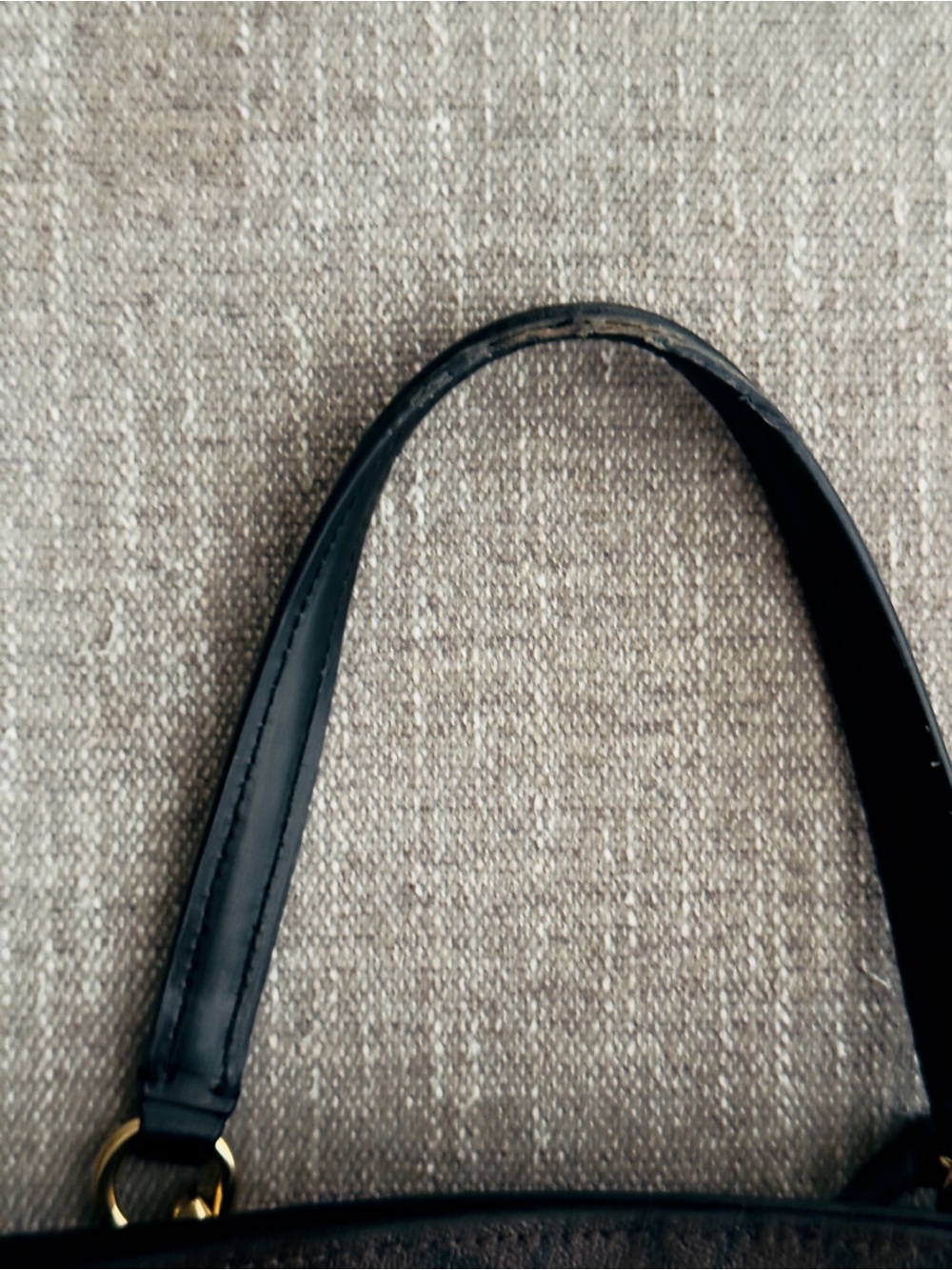 Coach Brown Signature Canvas Satchel with Black Leather Trim - Picture 11 of 16